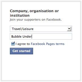 منوی ساخت صفحه مربوط به Company, organization or institution